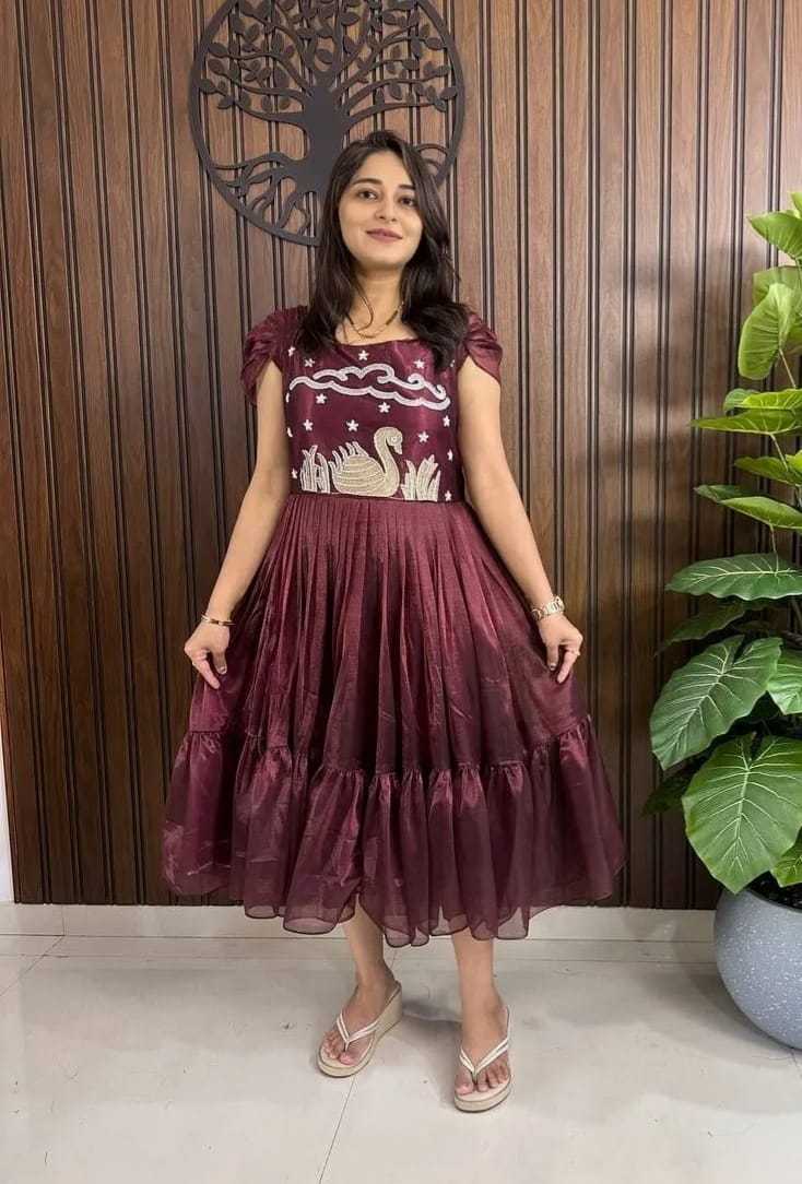 PIC Tissue Silk Designer Dress