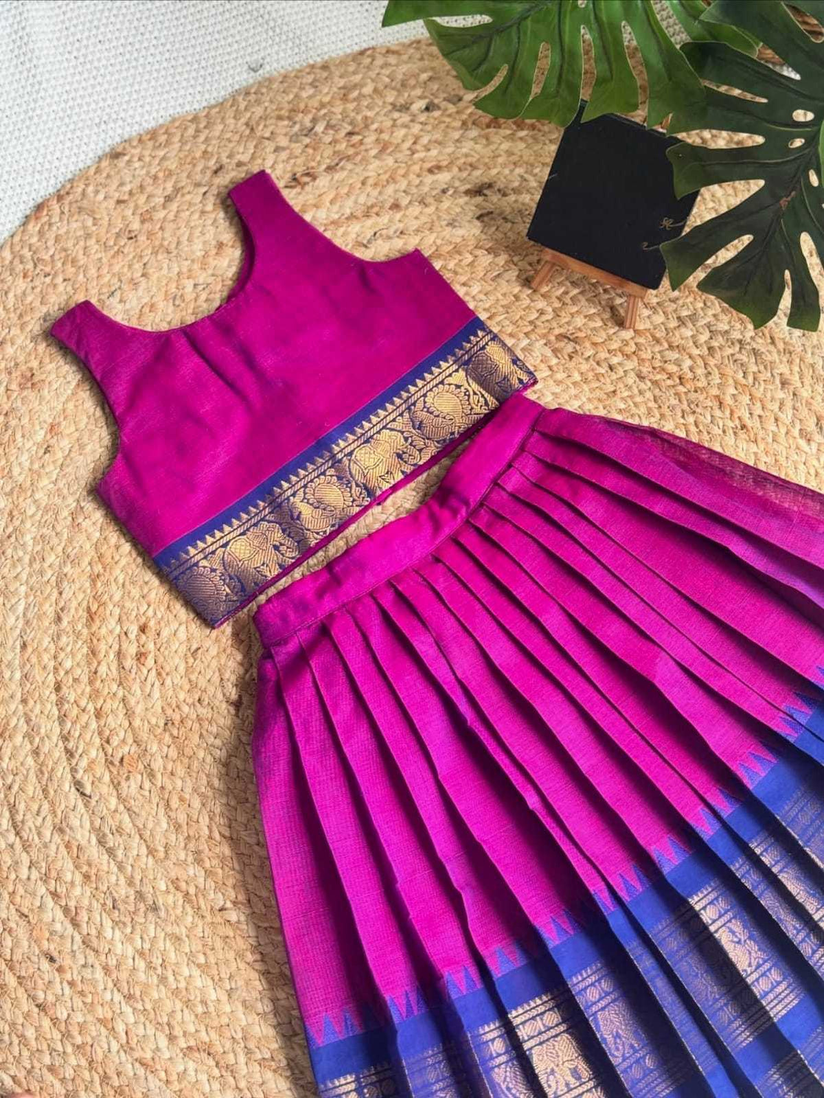 Same Pure Silk Kids Lehenga
