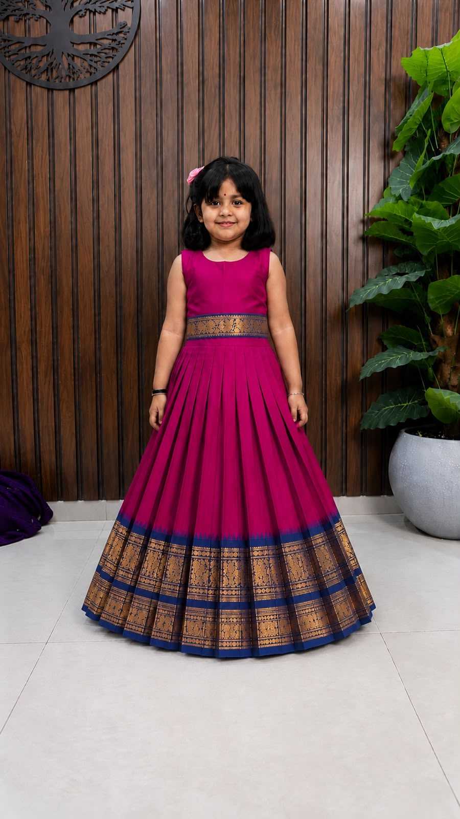 Same Pure Silk Kids Lehenga