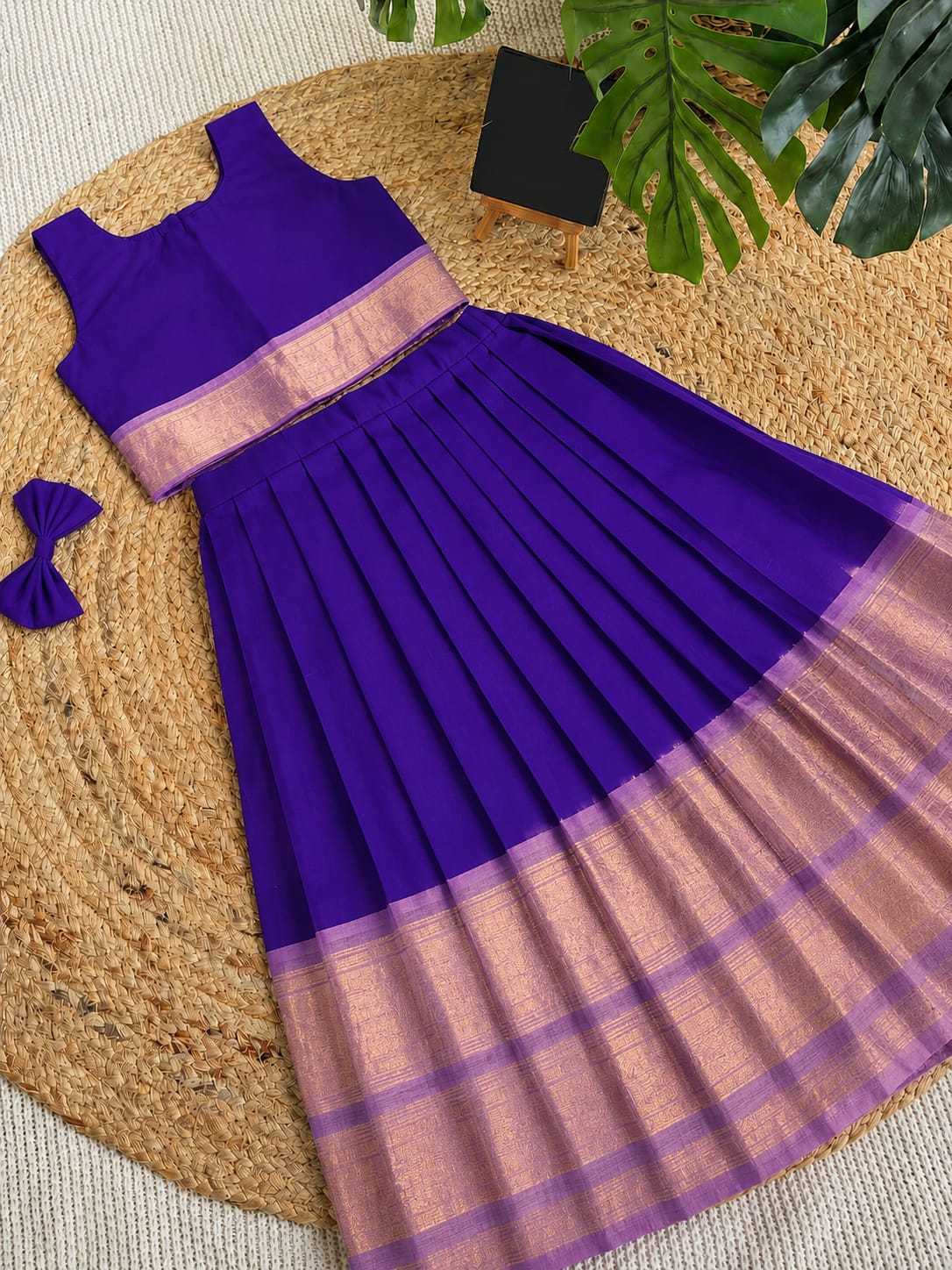 Same Pure Silk Kids Lehenga