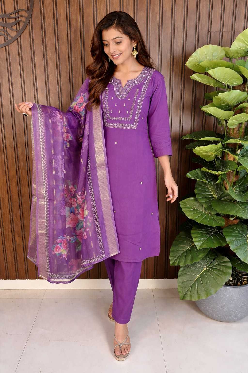 Set Cotton Party Wear Kurti