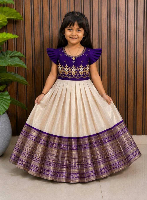 Trishala Pure Silk Ethnic Kids Wears