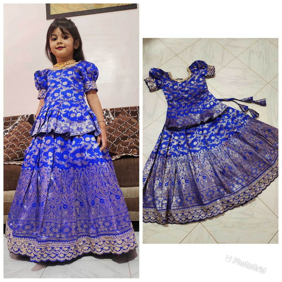 Ulso Pure Silk Kids Lehenga