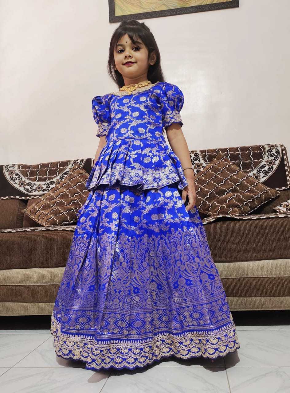 Ulso Pure Silk Kids Lehenga