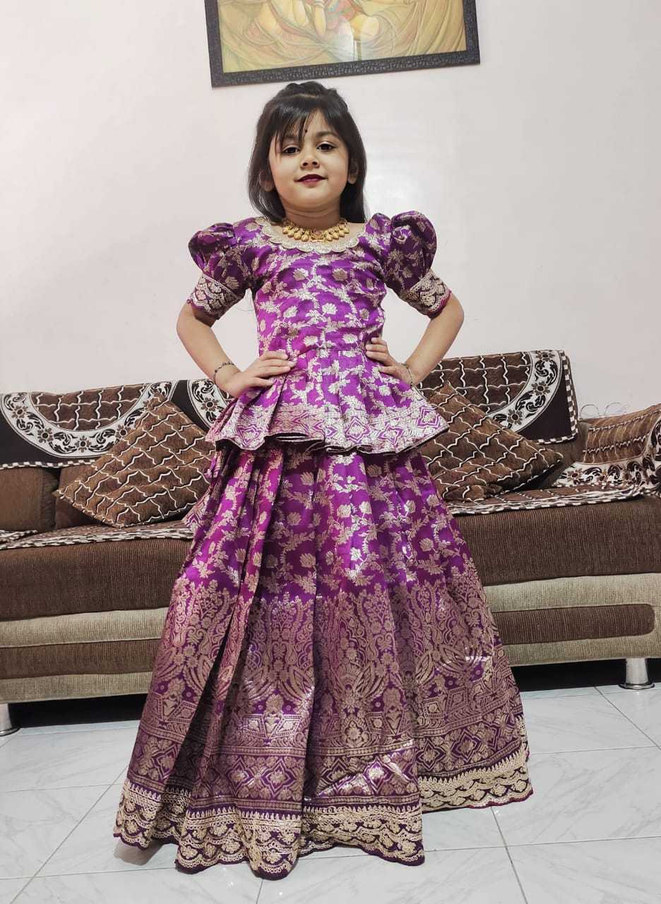 Ulso Pure Silk Kids Lehenga