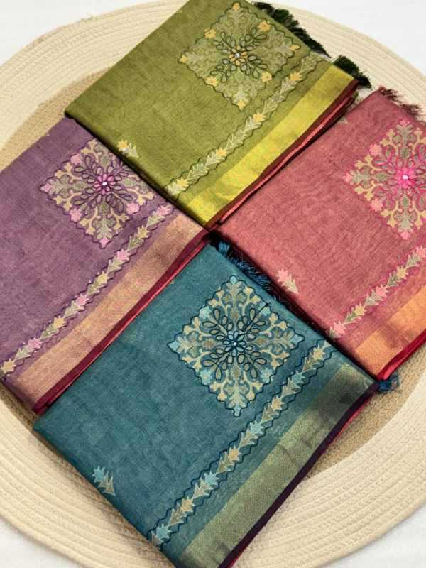 Zari Tissue Designer Saree