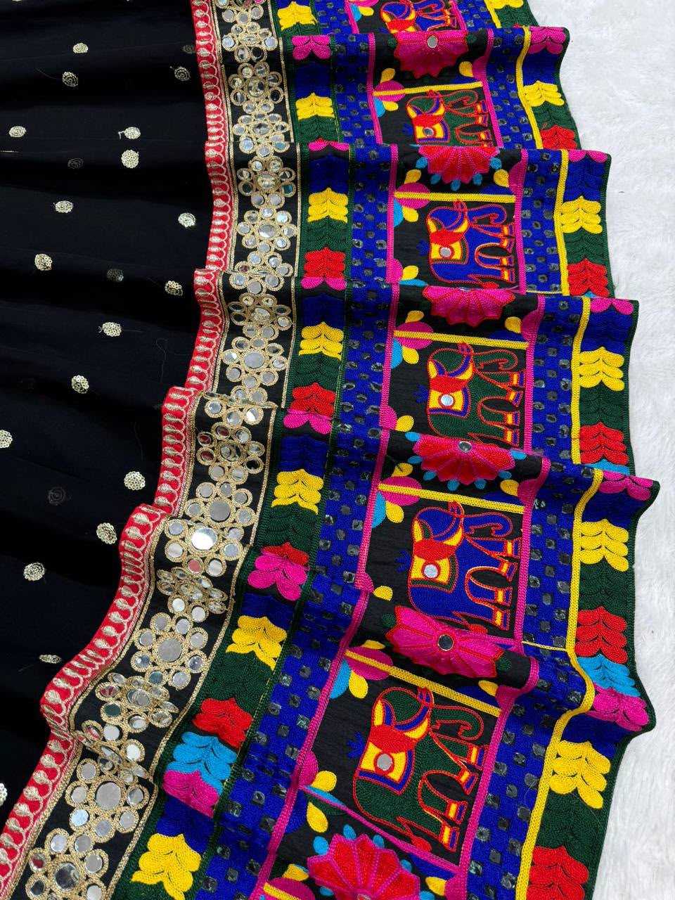 Faux Georgette Embroidered Lehenga