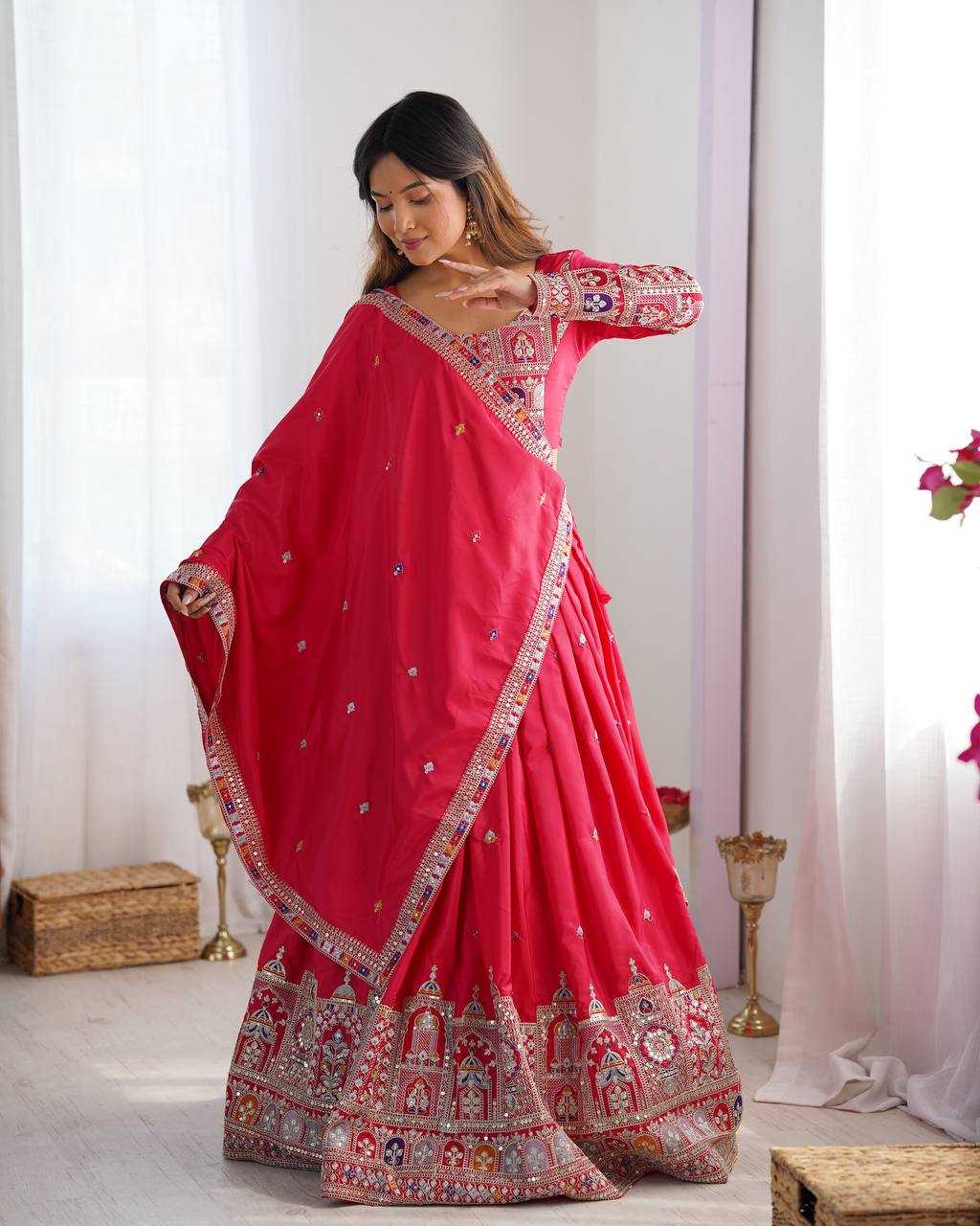 Crepe Silk Designer Lehenga