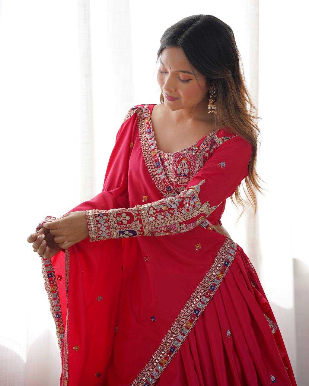 Crepe Silk Designer Lehenga