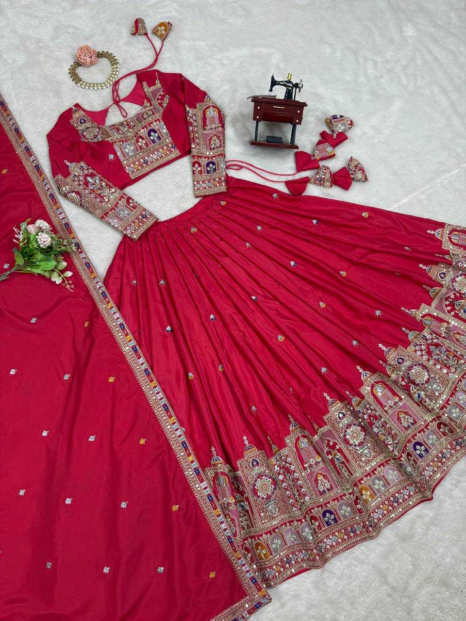Crepe Silk Designer Lehenga
