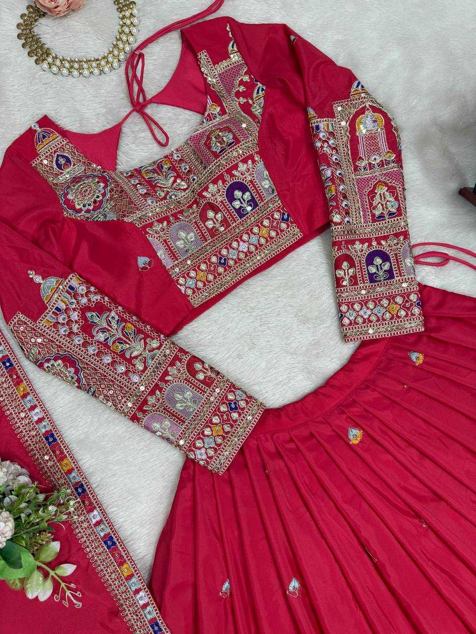 Crepe Silk Designer Lehenga