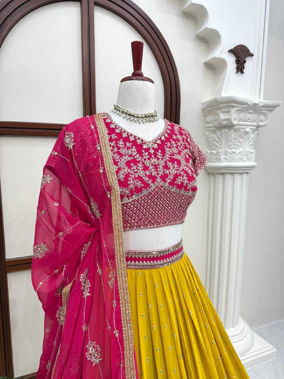 Faux Georgette Designer Lehenga Choli