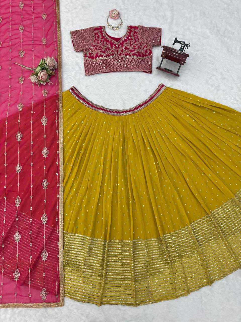 Faux Georgette Designer Lehenga Choli