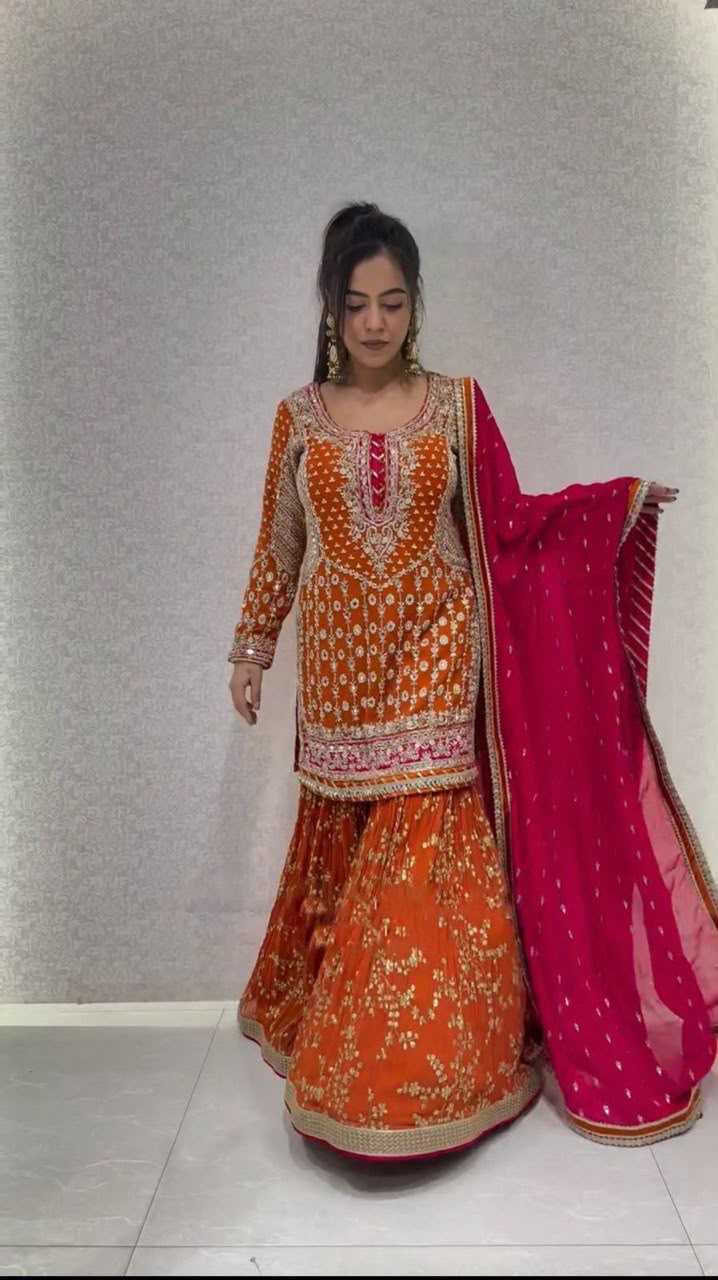Faux Georgette Sharara Salwar Suit 5841