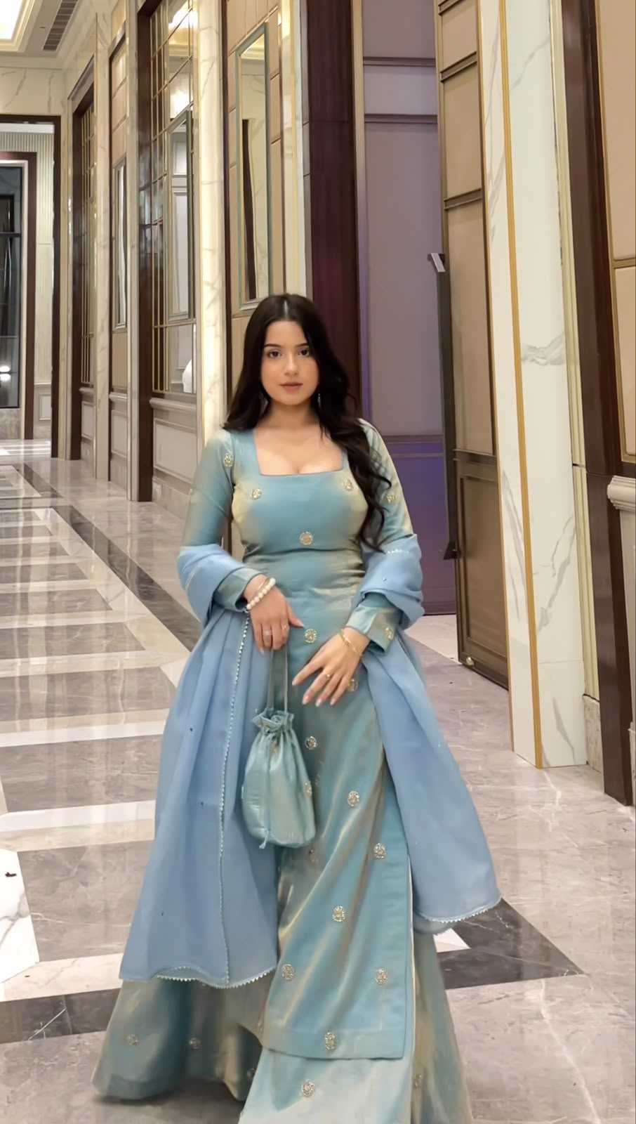 Silk Palazzo Suit