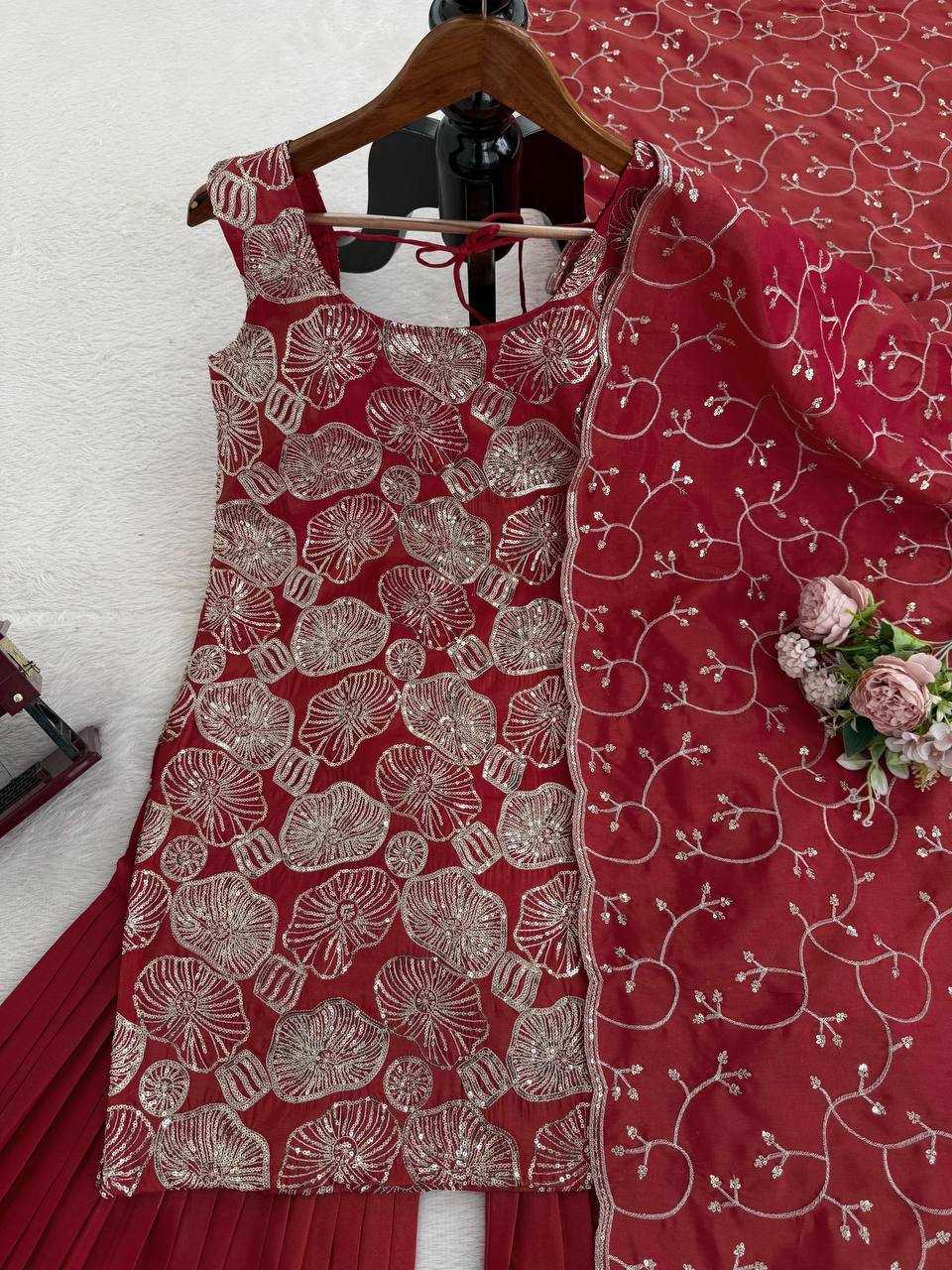 Simar Silk Sharara Salwar Suit