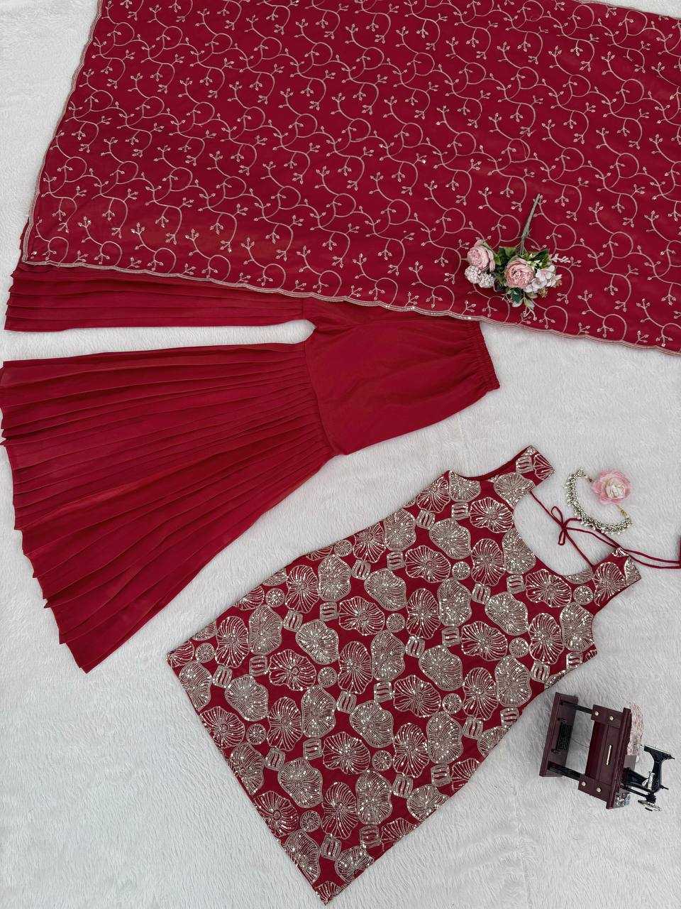Simar Silk Sharara Salwar Suit