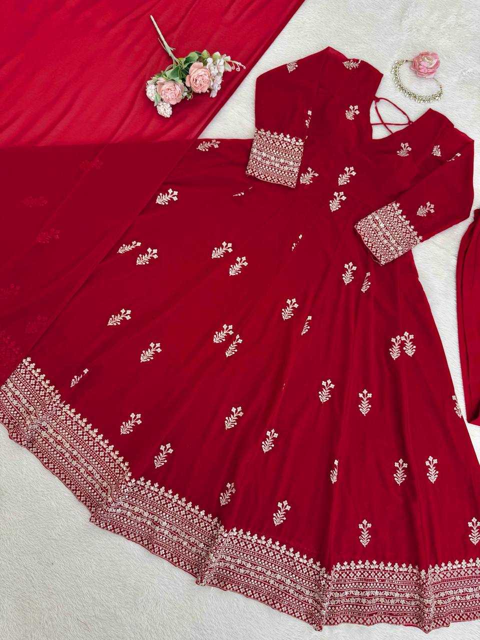 Faux Georgette Suit