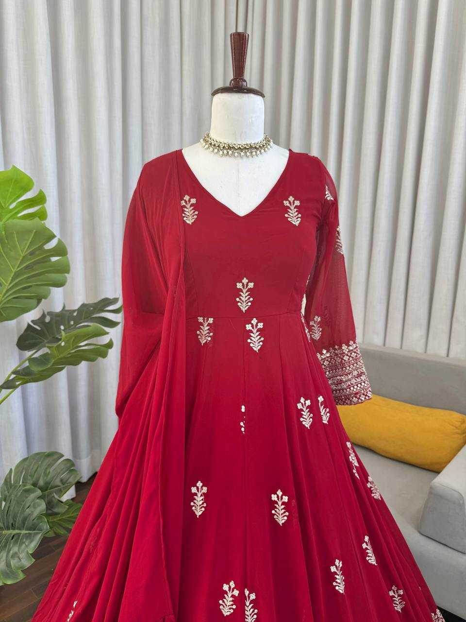 Faux Georgette Suit