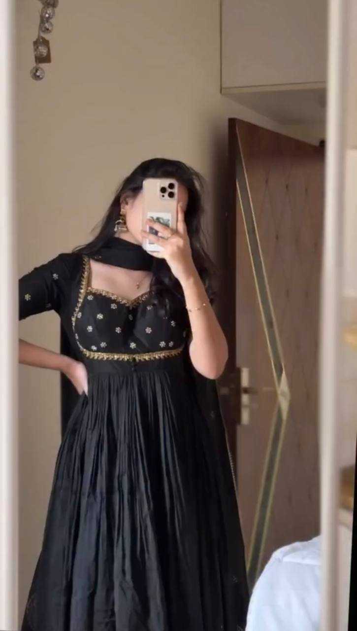 Vichitra Silk Fancy Gown