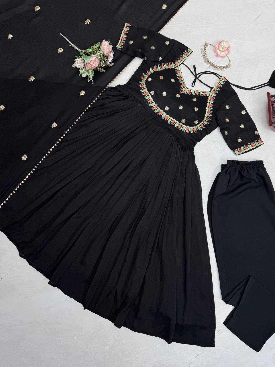 Vichitra Silk Fancy Gown