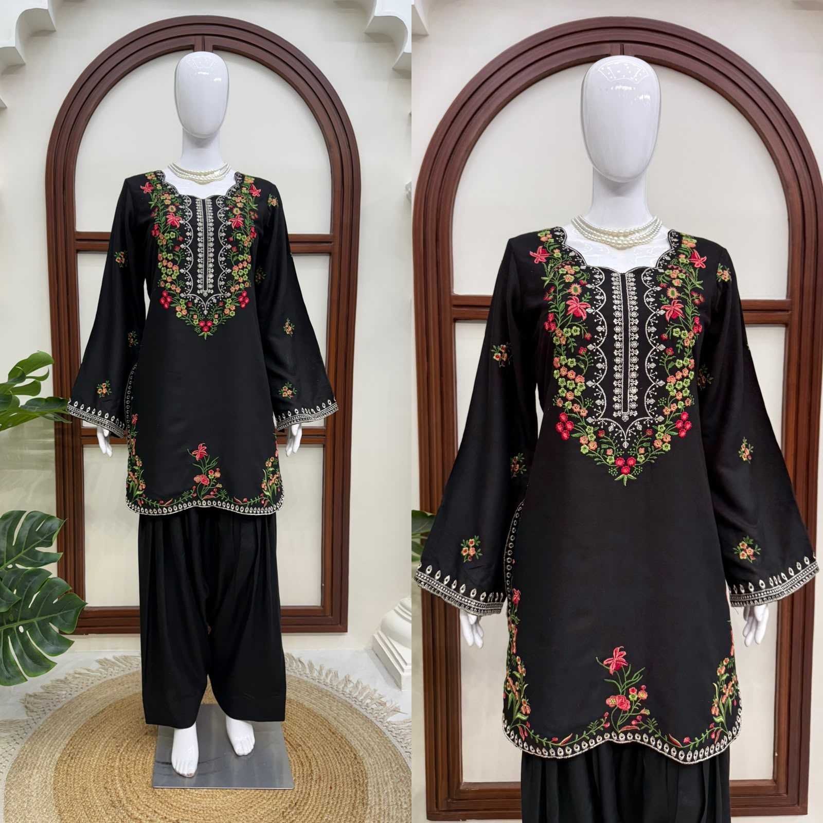 Rayon Embroidery Suit