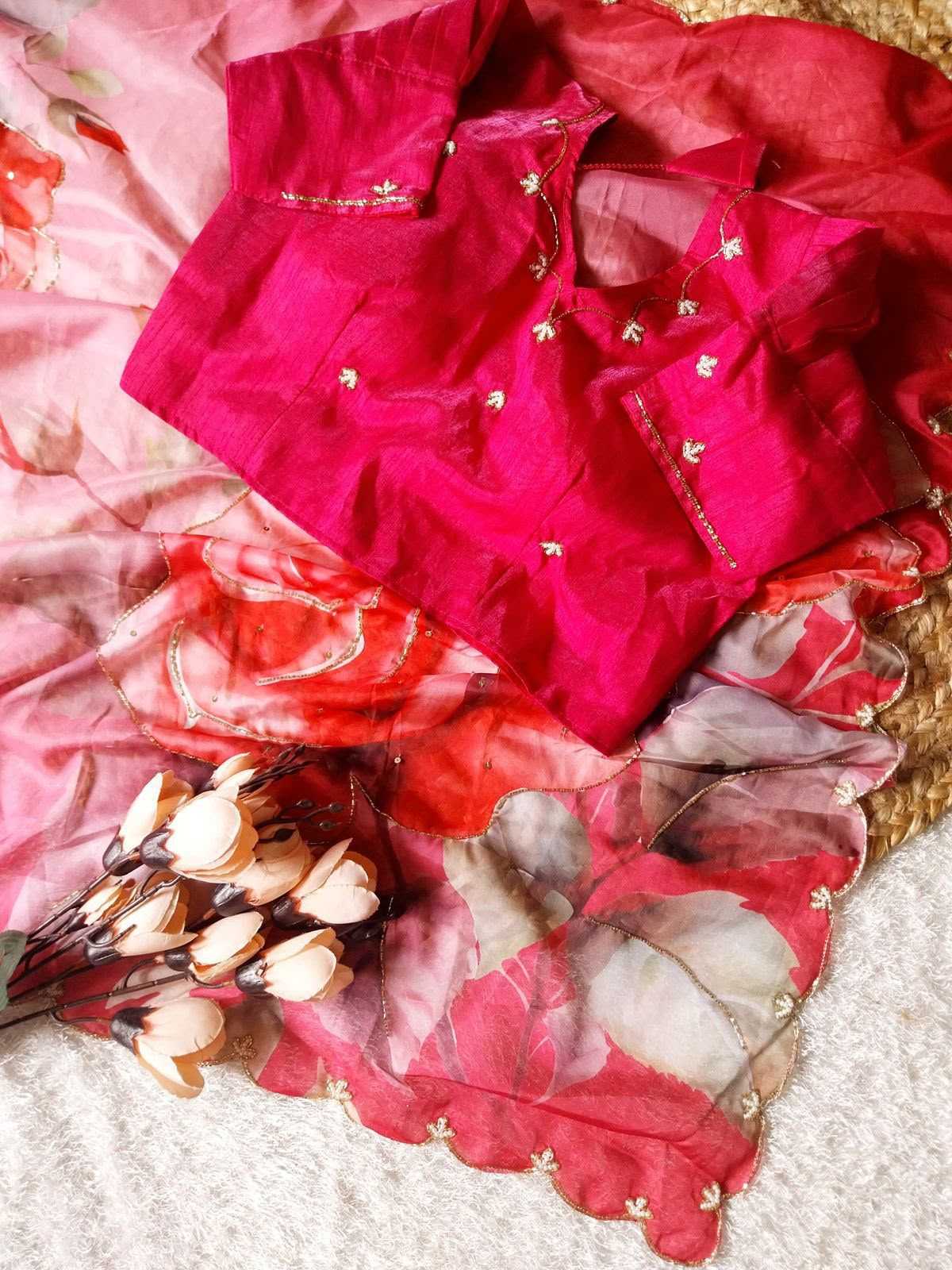 Tabby Silk Printed Saree