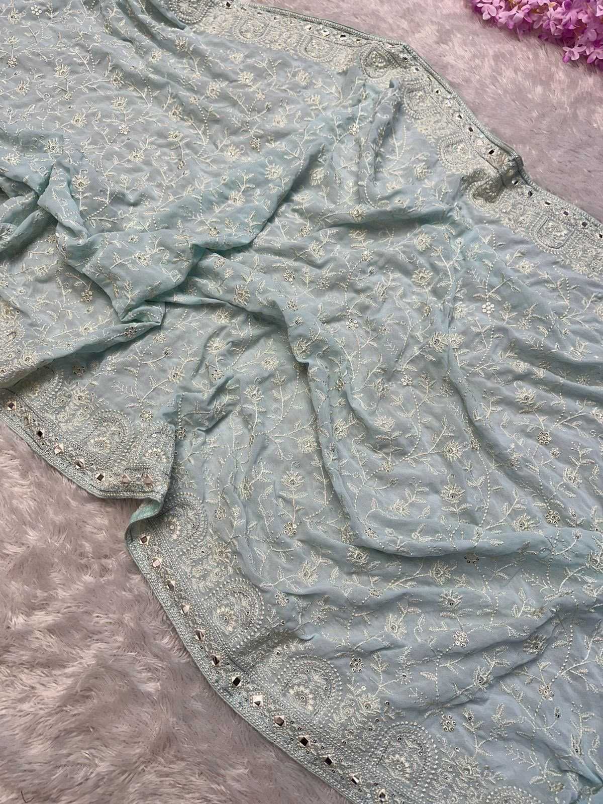 Faux Georgette Fancy Saree