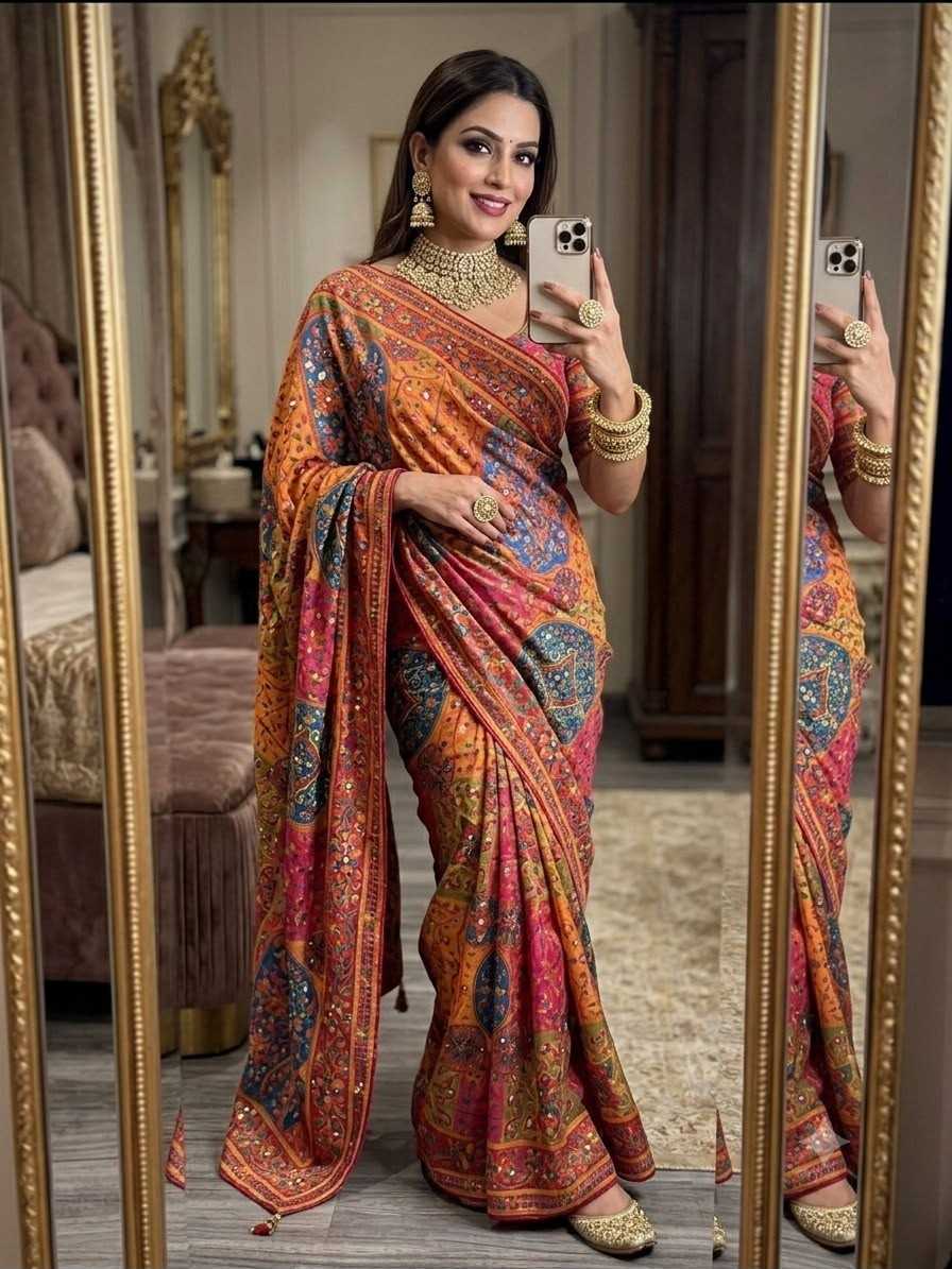 Chinon Fancy Saree