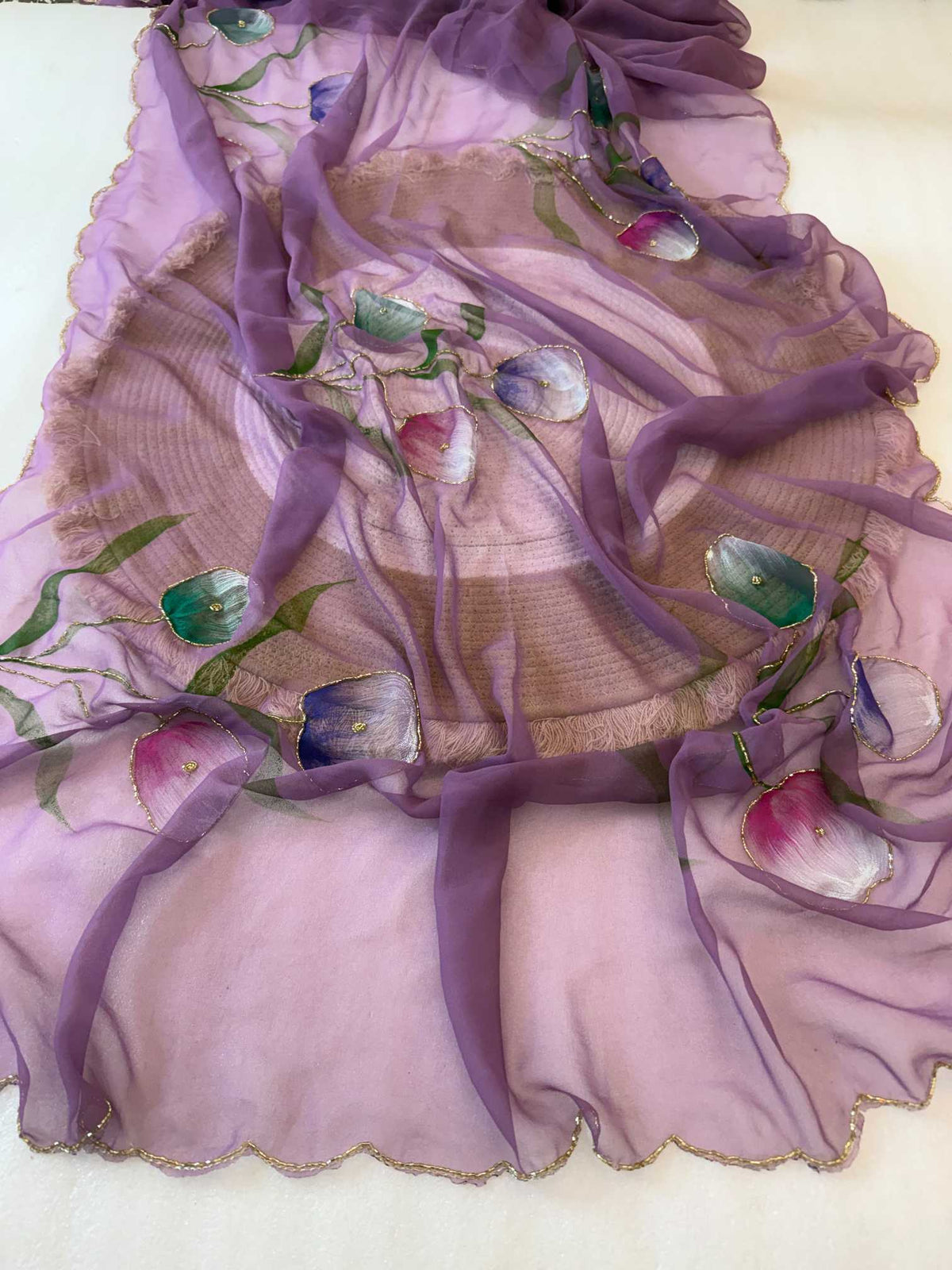 Advika Premium Georgette Printed Saree