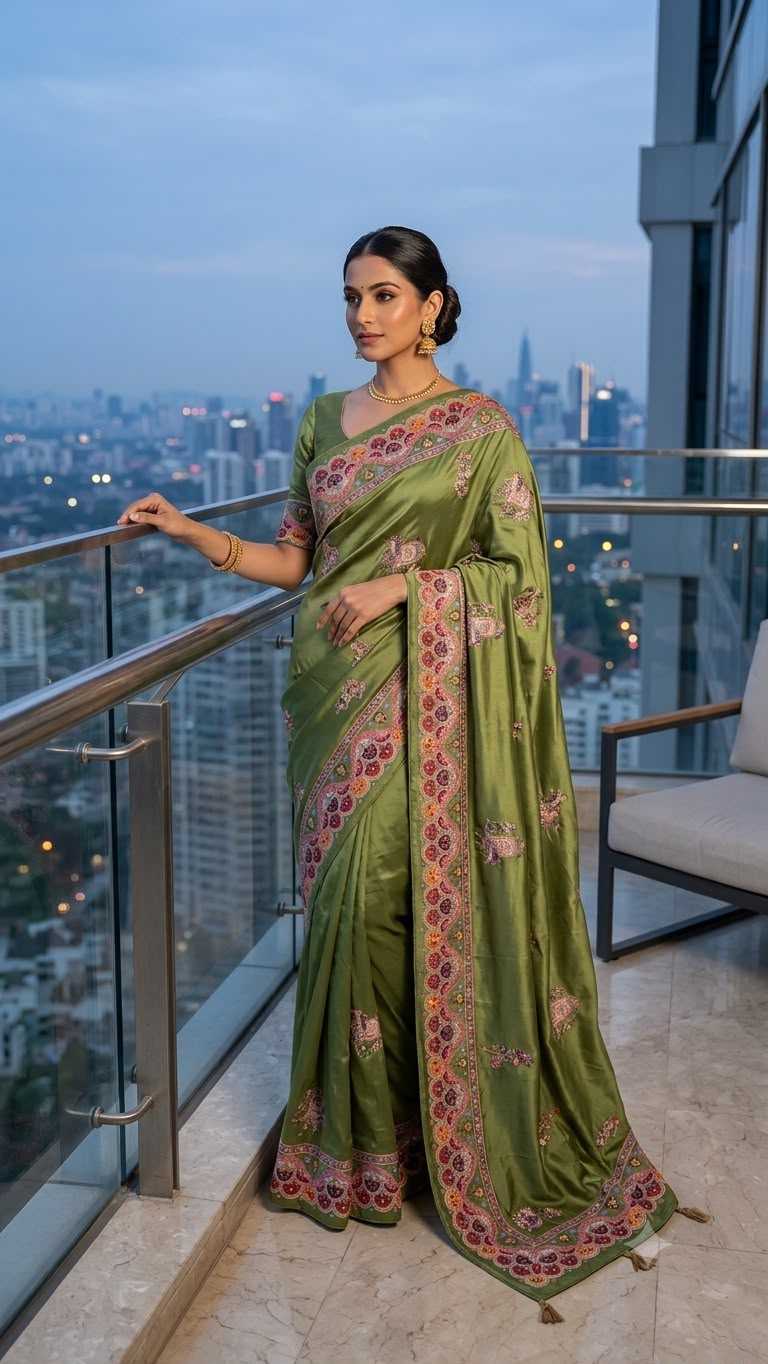 Crepe Silk Printed Saree