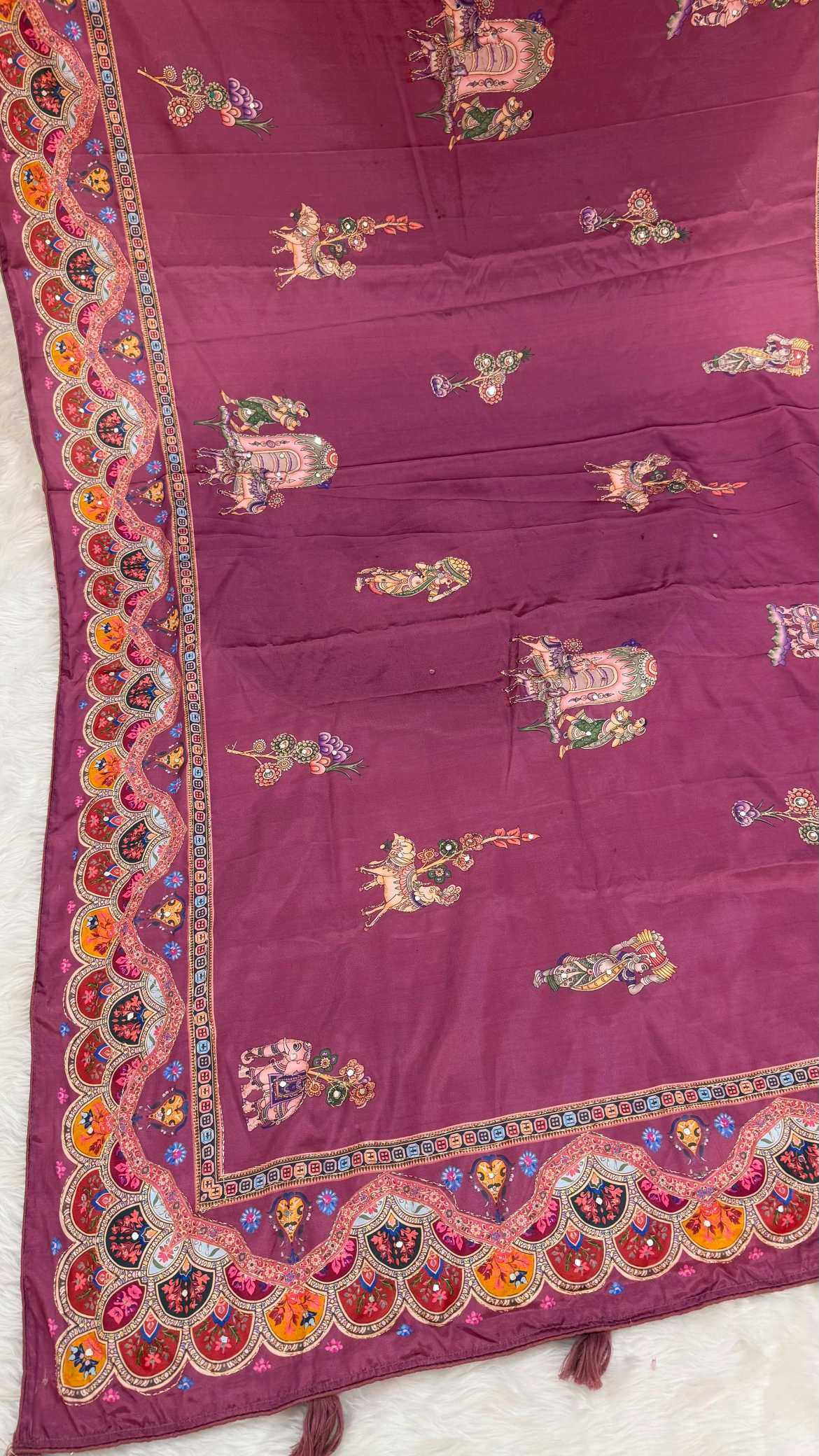 Crepe Silk Printed Saree