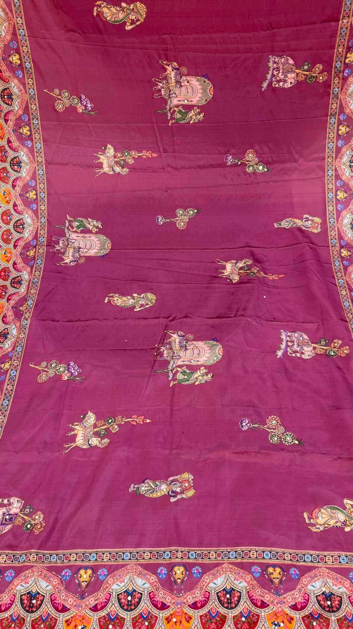 Crepe Silk Printed Saree