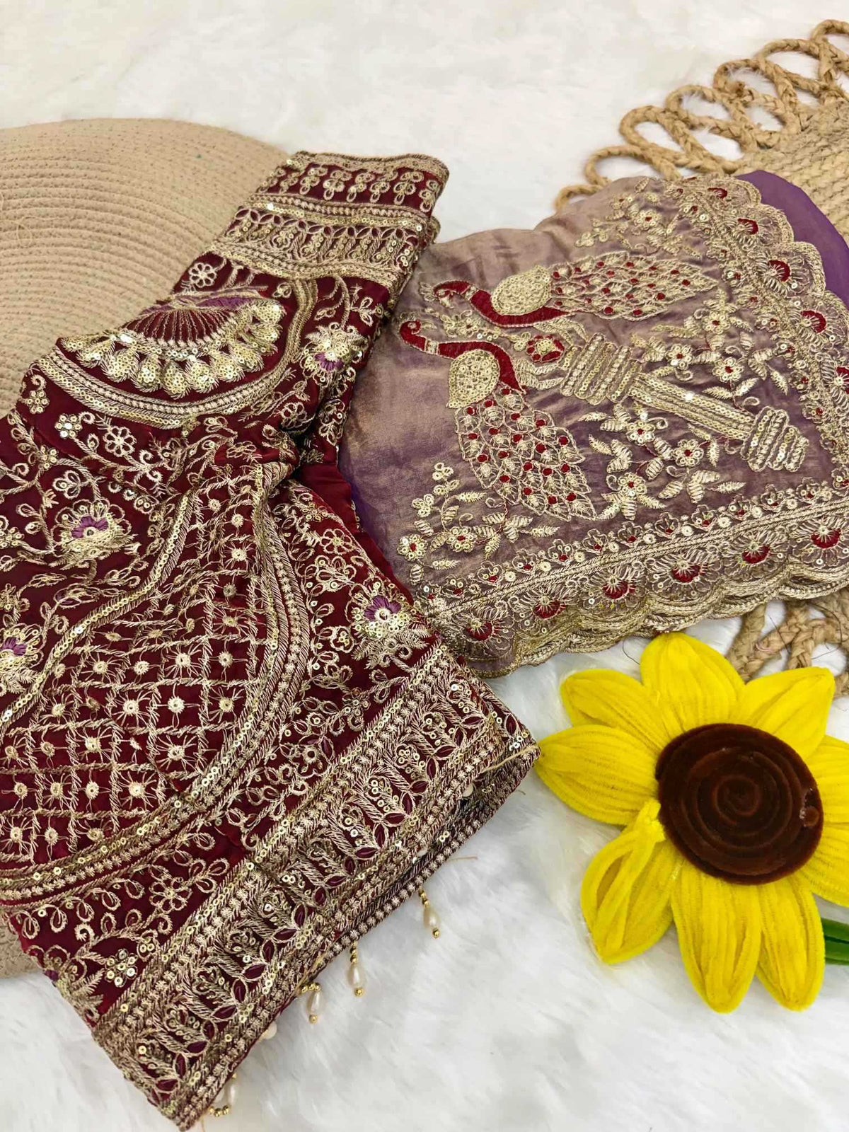 Amrita Satin Sequin Saree