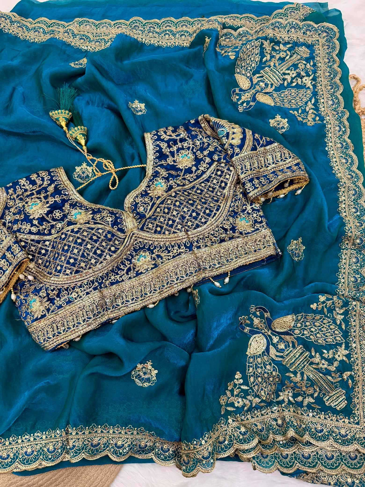 Amrita Satin Sequin Saree