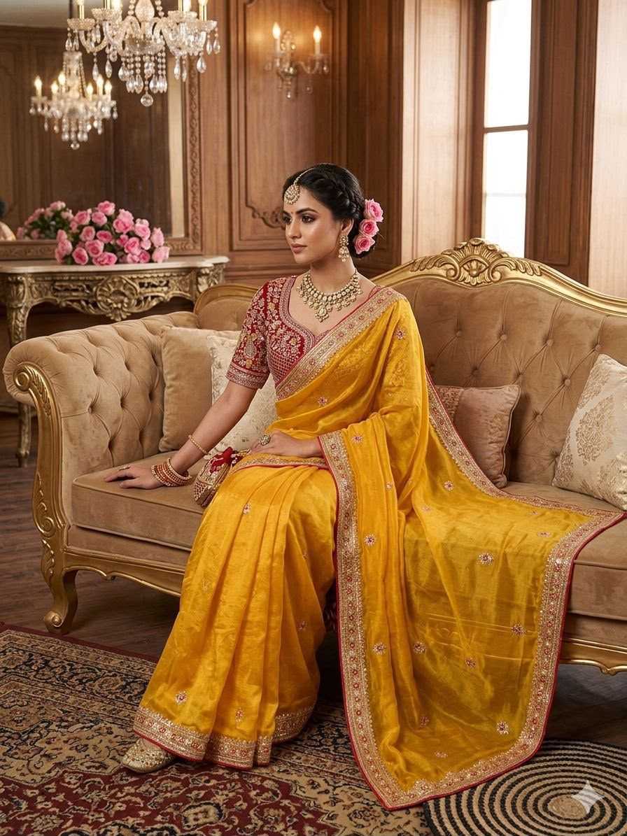 Space Silk Designer Saree