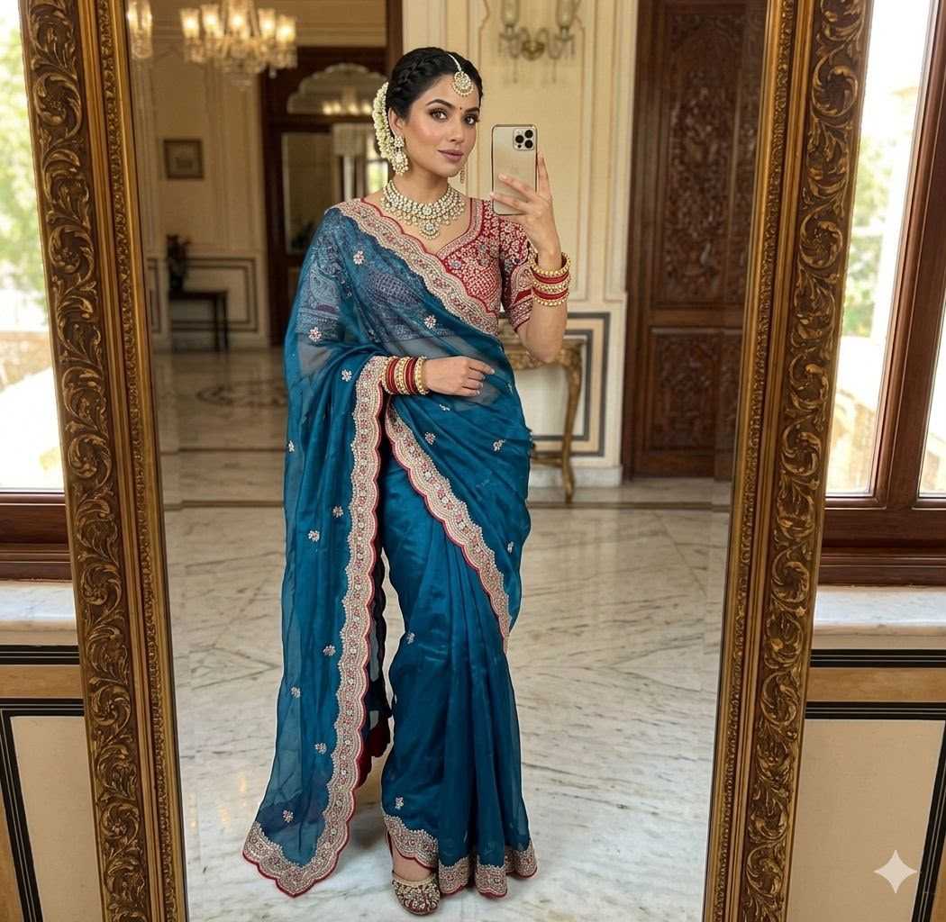 Space Silk Designer Saree