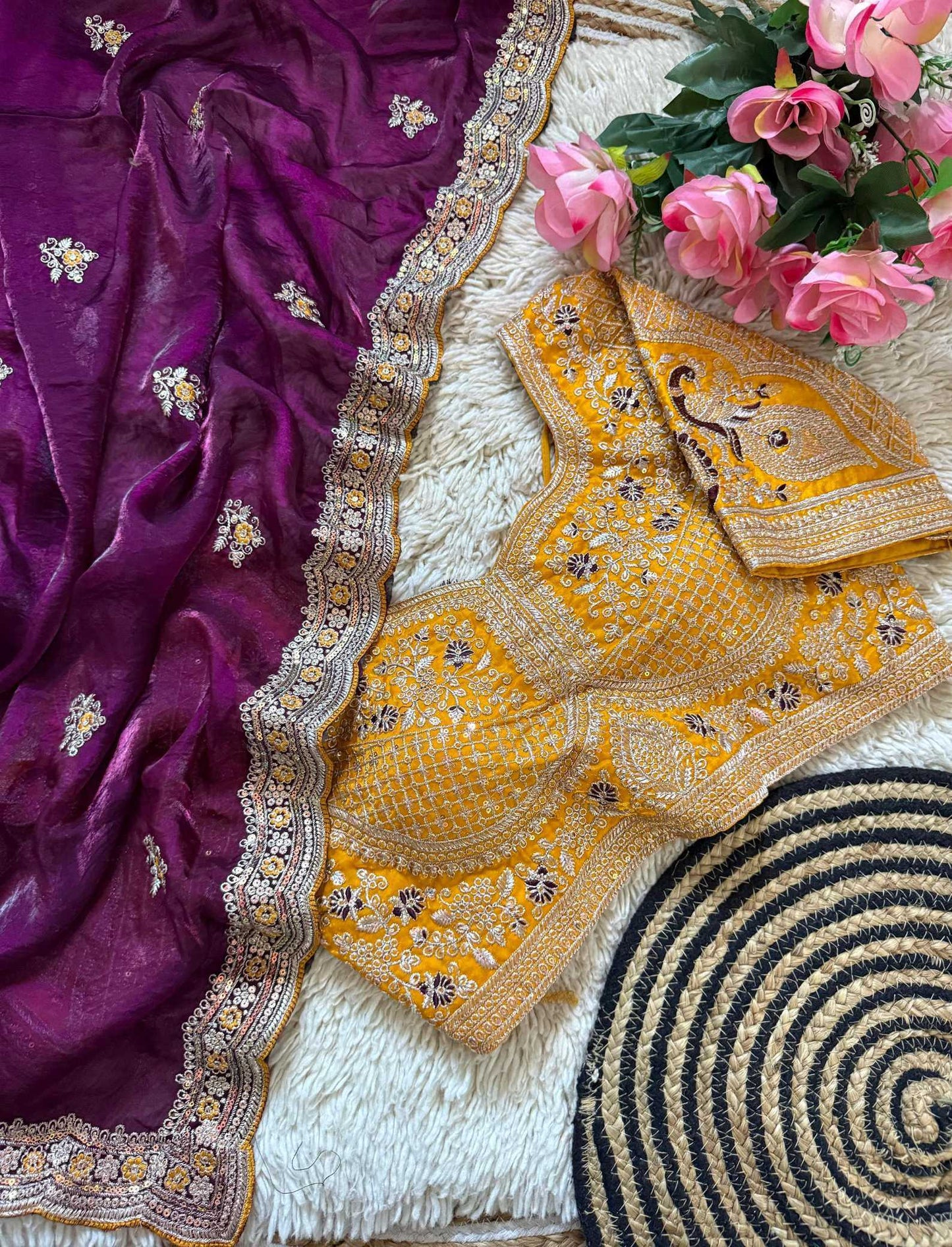 Space Silk Designer Saree