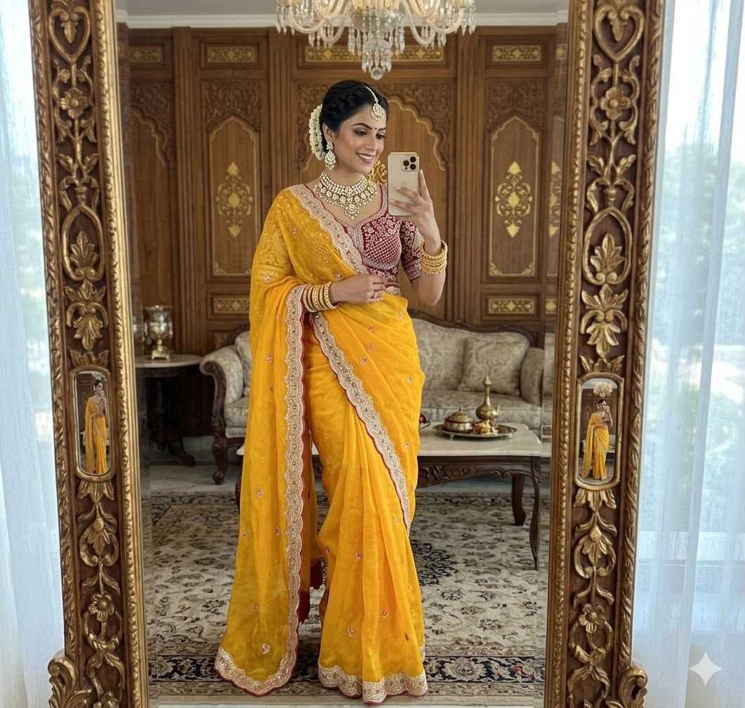 Space Silk Designer Saree