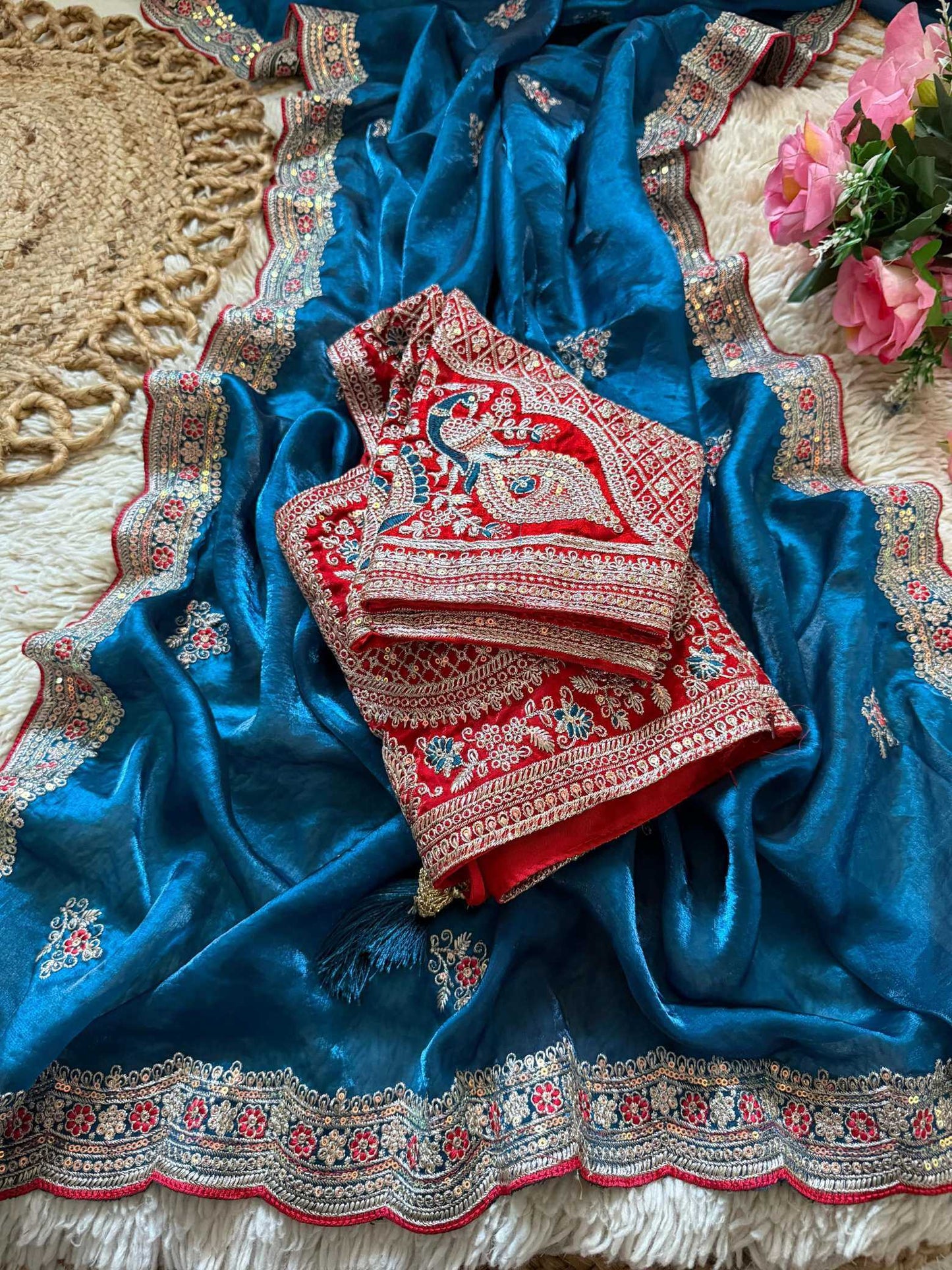 Space Silk Designer Saree