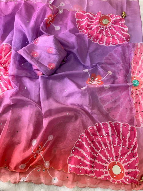 Ananya Tabby Silk Party Wear Saree