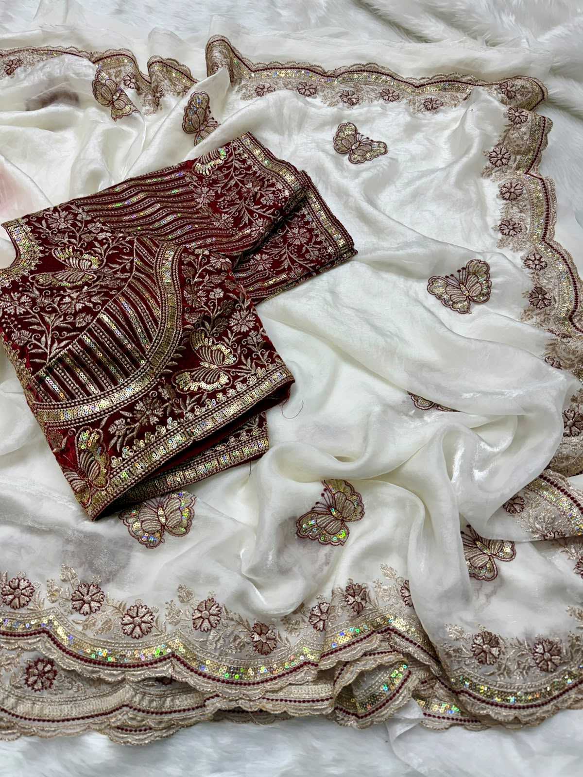 Anaya Space Silk Soft Saree