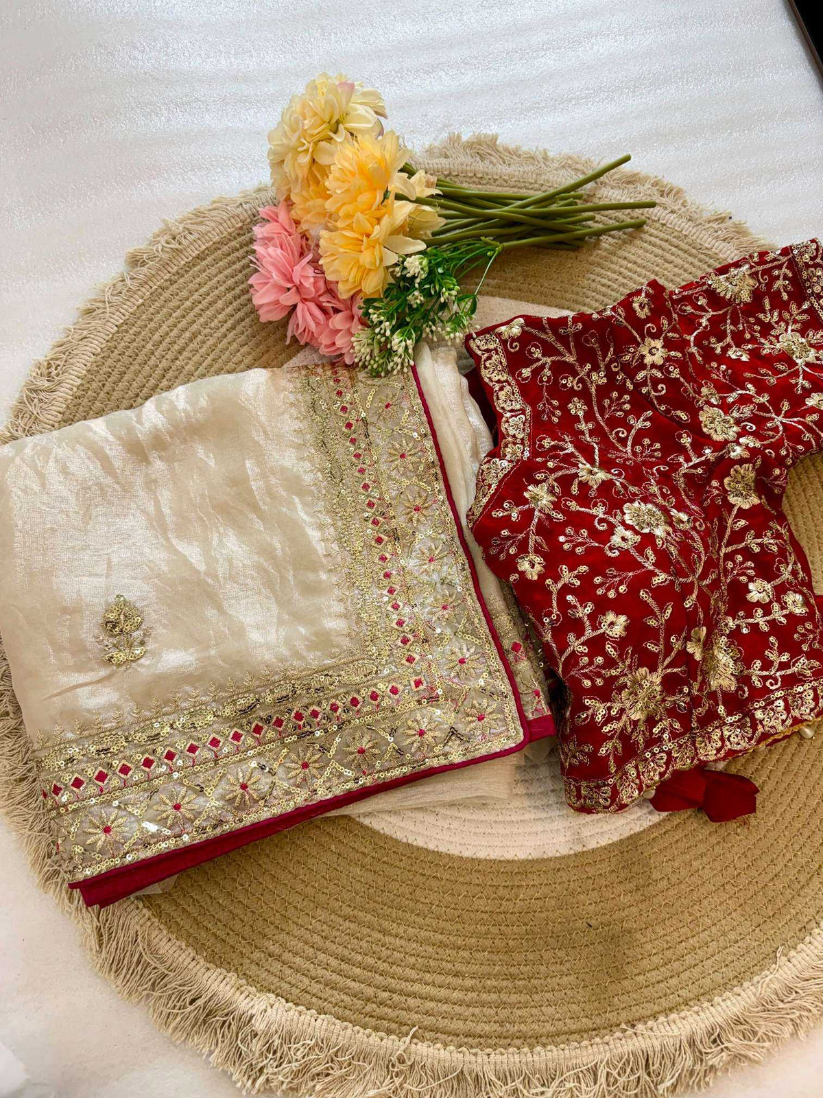 Anika Space Silk Heavy Saree