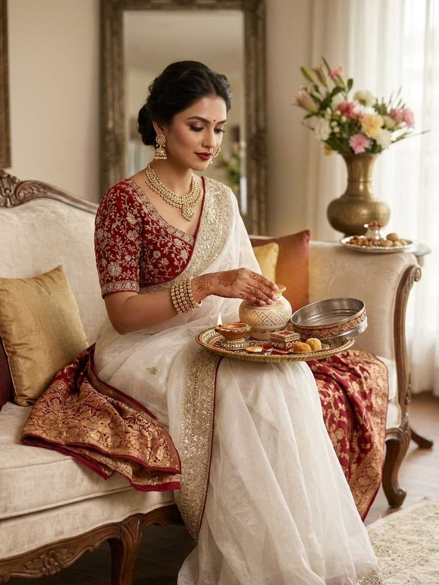 Anika Space Silk Heavy Saree