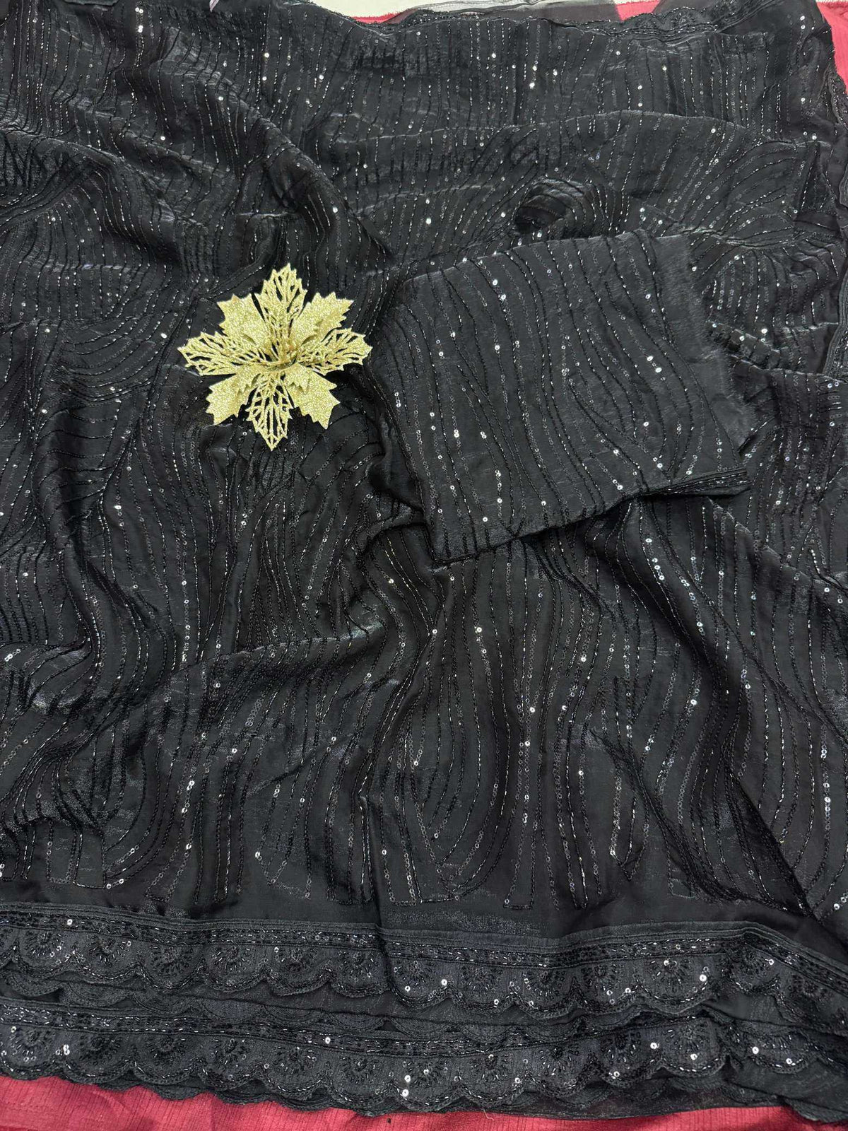 Anika Space Silk Soft Saree