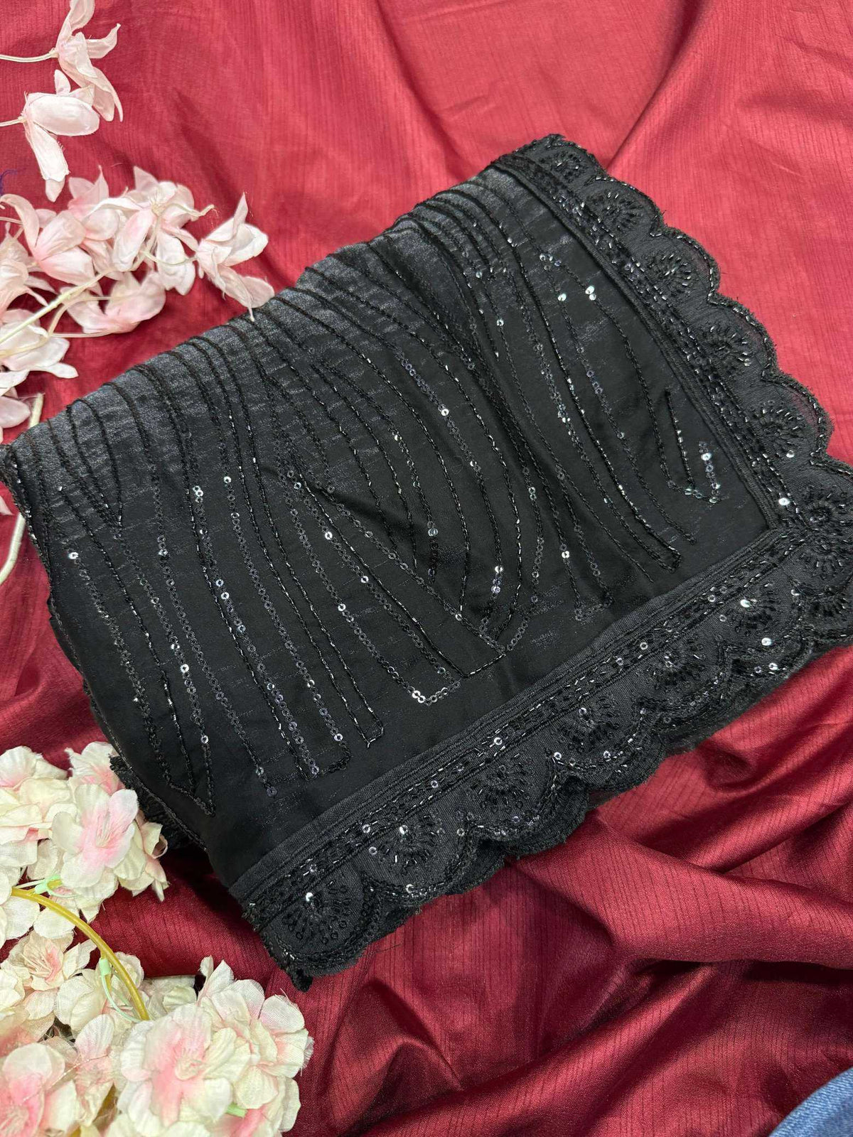 Anika Space Silk Soft Saree