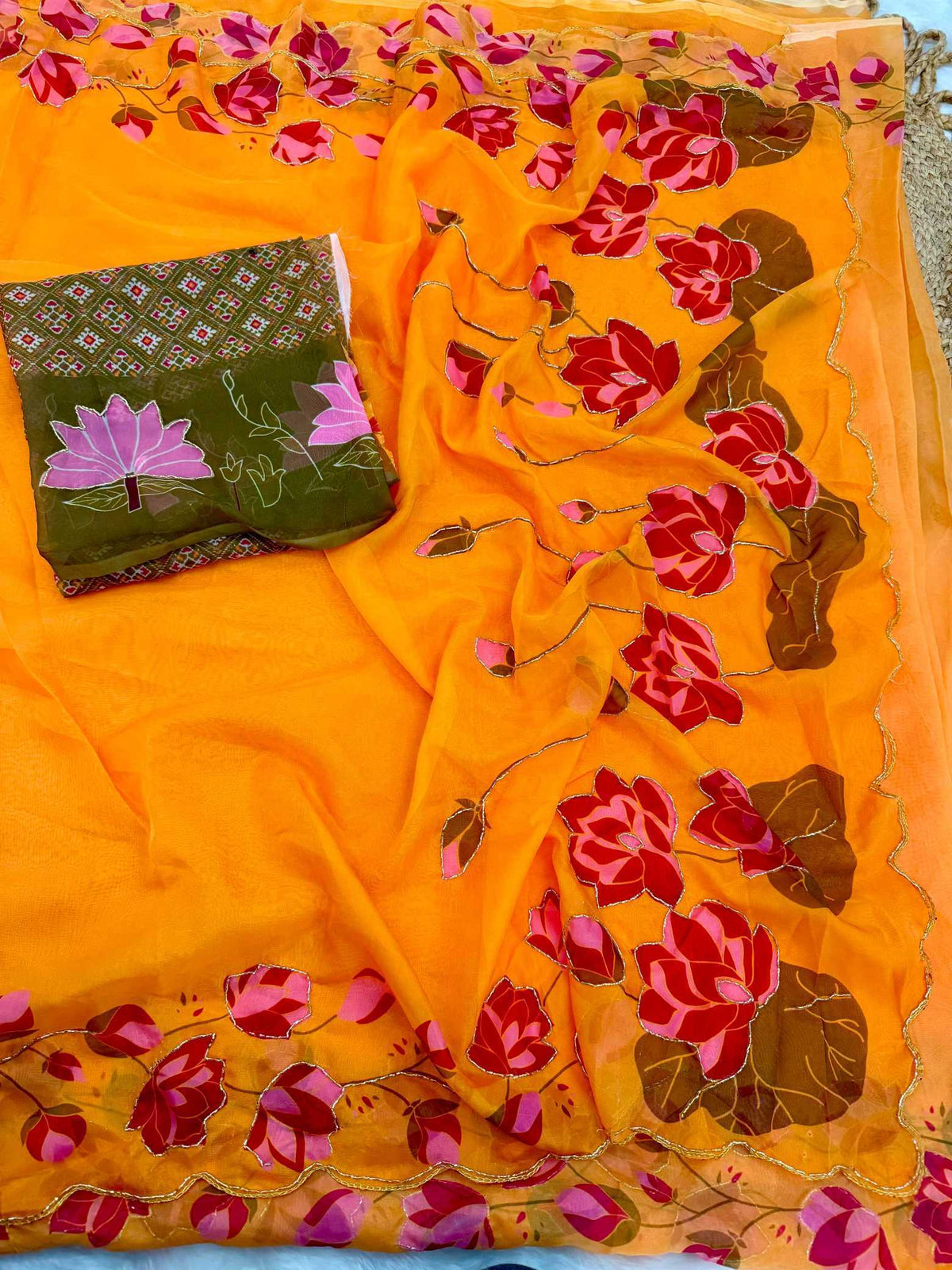 Anvi Tabby Silk Soft Saree