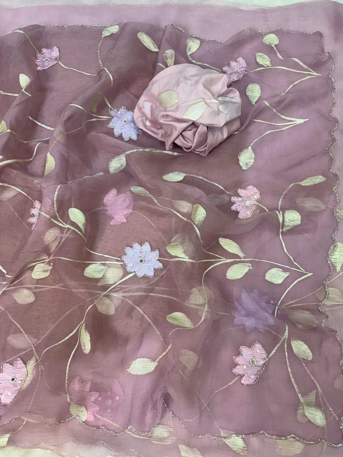 Chiffon Printed Silk Saree