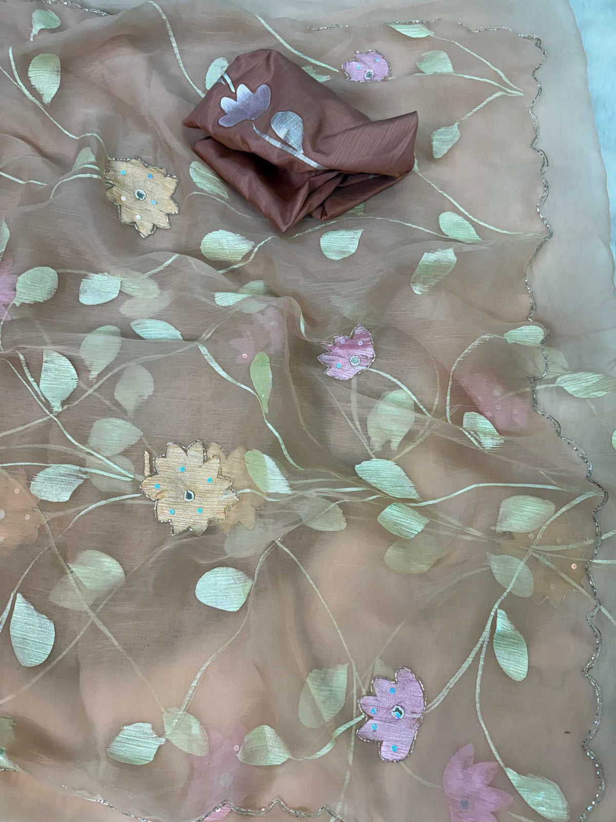 Chiffon Printed Silk Saree