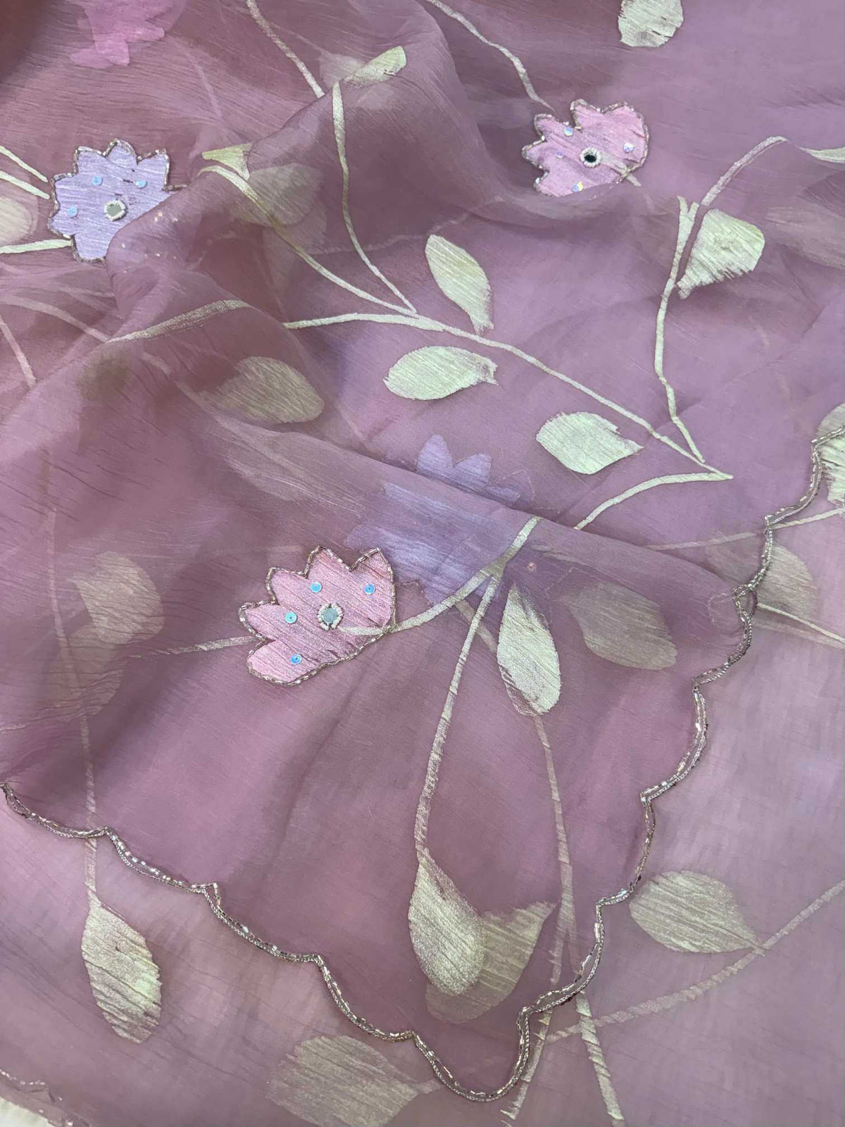 Chiffon Printed Silk Saree